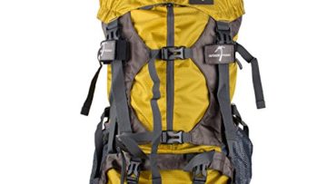 Wasing 55L Hiking Backpack yellow